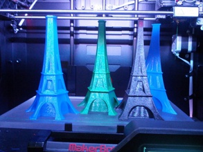 multi sided eiffel style vases pinshape vase tall quick print hollow tower delta 3d print model - Mito3D