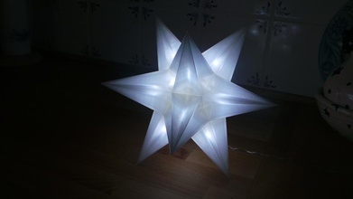usb estrela natal cola + led buracos pinshape openscad diodo emissor luz lâmpada 3d print model - Mito3D