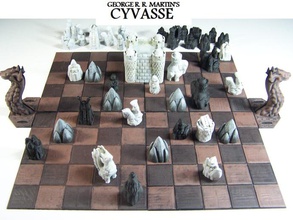george r martin's cyvasse unofficial game pinshape board chess dragon fantasy thrones ice ill games medieval rpg strategy tabletop toy 3d print model - Mito3D