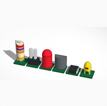 component chess pinshape tinkercad 3d print model - Mito3D