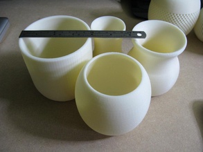 base récipients pinshape pot nid d'abeille vedette prise courant openscad jar bol 3d print model - Mito3D