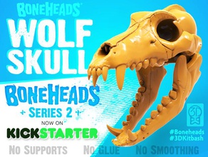 Skinheads s1 wolf Schädel Kiefer 3dkitbashcom pinshape 3d design free Modell Modelle kostenlos support kostenloser contest 3d print model - Mito3D