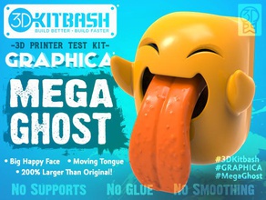graphica mega ghost - print & play 3dkitbashcom pinshape free-download free-3d-model free-models pinshape-support-free-design-contest tongue super mario spooky spook smiley face smile scary promotional promotion nosupport kitbash kid proof happy halloween prop 2014 ghoul game demonstration demo dead 3d 3dptk 3dkitbash 3dk 3d print model - Mito3D