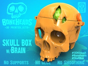boneheads skull box brain - 3dkitbashcom pinshape 3d-printer pinshape-support-free-design-contest 3d-printable free-download free-model free-3d-model spooky skeleton scary promotional promotion nosupport human horror halloween ghost exclusive dead gear 3dkitbash 3dk 3d print model - Mito3D