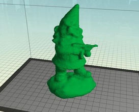 angry armed gnome scan test pinshape tommy statue gun garden 3d print model - Mito3D