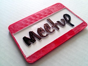 meetup signo pinshape tabla extraño social sketchup hobby grupo amigo comunidad barra 3d print model - Mito3D