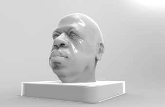 african head model sculpted 3 pics pinshape sculpt printabile 3d print model - Mito3D