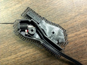21mm power jack housing pinshape tool sketchup holder electronics case 3d print model - Mito3D