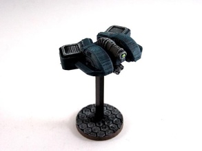 house vermeni gunhawk 28mm miniature pinshape counters and-rules -posted-before-long--instructions--printed-in-black-abs-at-a continuum fantasy future game gaming ill games mech multiverse robot rpg scifi sf tabletop wargame 3d print model - Mito3D