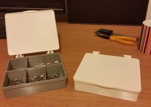 multi compartimento armazenamento caixa tampa articulada pinshape gratuito design contest mostrar imprime ferramentas caixas 3d print model - Mito3D