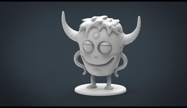 komik canavar pinshape heykel toyfigure monstertoy 3d print model - Mito3D