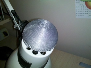 domed knob desk lamp pinshape light solidworks-2011 dome desk-lamp 3d 3d print model - Mito3D