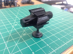 magships shield pinshape spaceship space models miniature kit gaming 3d print model - Mito3D