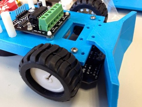 edumakerlab sumo carro pinshape sumobot sumô arduino 3d print model - Mito3D
