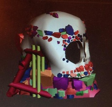 skull jaw decoration ornament pinshape sk001 3d print model - Mito3D