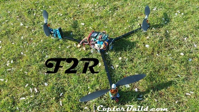 f2r pinshape tri elicottero tricopter copter rc multicopter multi gopro 3d print model - Mito3D