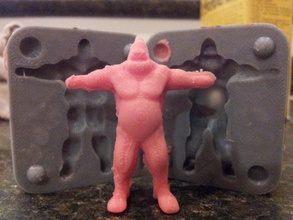 buff patrick kalıp pinshape spongebob oogoo 3d print model - Mito3D