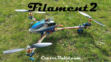 filament 2 f2 pinshape tricopter tri-copter rc multirotor multicopter multi-copter gopro mount copter 3d print model - Mito3D