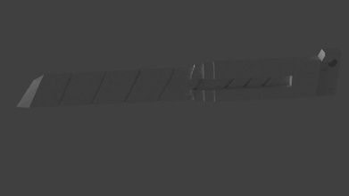 unidad 2 prog cuchillo pinshape decoración herramienta evangelion 3d print model - Mito3D