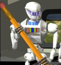 bob pinshape travel toy space security robot red shirt model micro fun explorer 3d print model - Mito3D