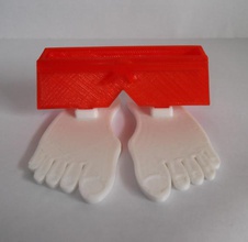 pés suporte telefone pinshape 3d print model - Mito3D