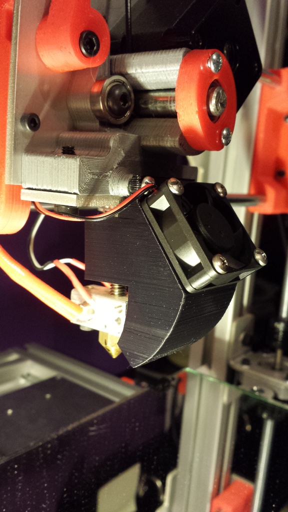 cooling duct flexmendel pinshape nozzle fan active 3d printer accessories 3D print model - Mito3D