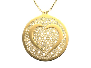 necklace love heart pinshape pinshape-support-free-design-contest 3d print model - Mito3D
