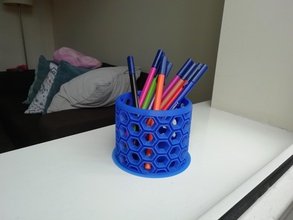 lápis stand pinshape recipiente pot 3d print model - Mito3D