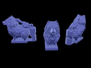 keeshond coup sifflet pinshape chien formation 3d allemand spitz hondenfluit sculpté imprimable keeshondstl 3d print model - Mito3D