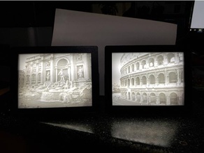 rome colosseum trevi fountain lithophanes pinshape rome-trevi-fountain trevi-fountain lithophane rome-colosseum 3d print model - Mito3D