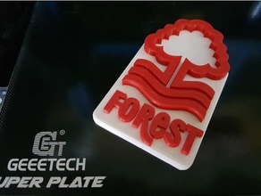 nottingham forest fc logo pinshape foresta cielo badge 3d print model - Mito3D