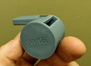 swisel - slotted slide whistle pinshape 3d print model - Mito3D