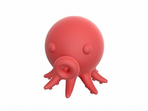 pulpo pinshape juguete animal acuario océano mar bebé carácter dibujos animados modelo calamar 3d print model - Mito3D