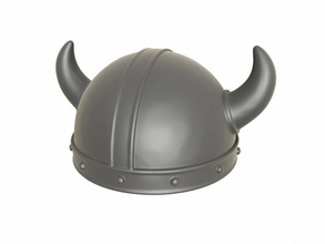 viking helmet pinshape armor military war horn prop head hat 3d print model - Mito3D