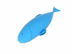 balık pinshape gıda çizgi film oyuncak somon tuna okyanus hayvan 3d print model - Mito3D