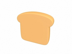 pão pinshape comer item prop padaria alimentos 3d print model - Mito3D