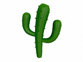 cactus pinshape cartoon western cowboy Wüste prop pflanze Baum Kaktus 3d print model - Mito3D