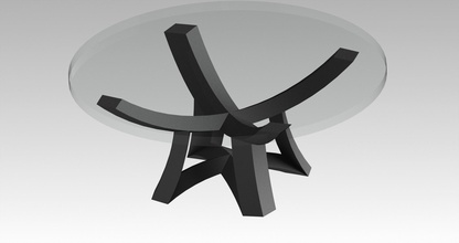 table base pinshape table- tables furnitures furniture 3d print model - Mito3D