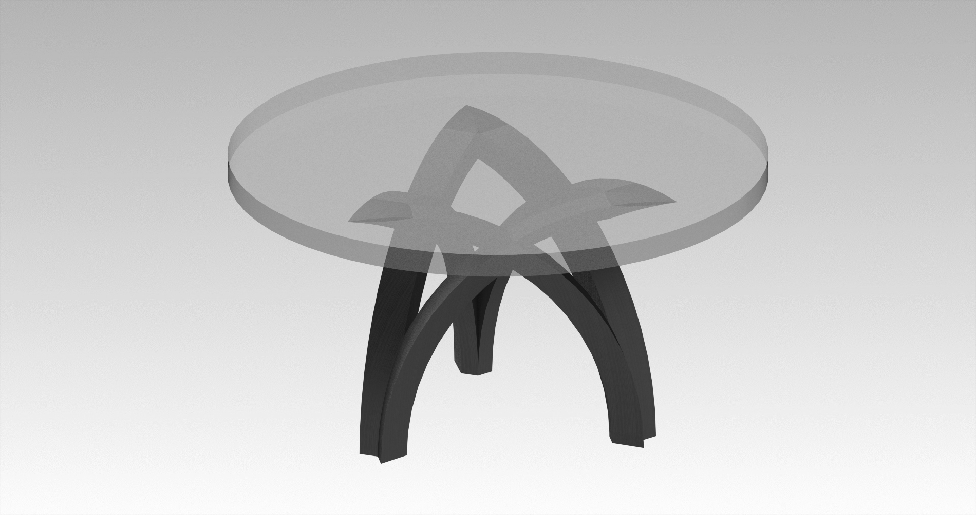 table base pinshape tables furnitures furniture 3D print model - Mito3D