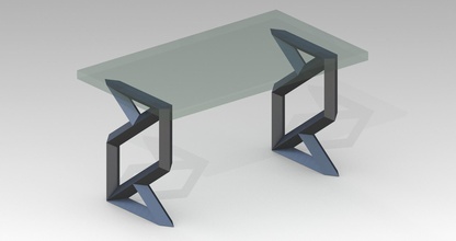 table base pinshape furniture homedecor 3d print model - Mito3D