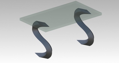 Tischgestell pinshape Möbel homedecor Tabelle 3d print model - Mito3D