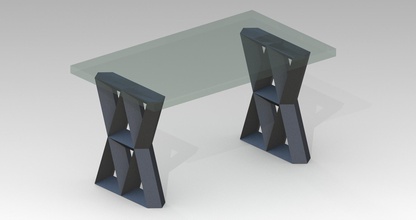base mesa pinshape muebles tabla 3d print model - Mito3D