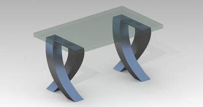 base mesa pinshape muebles tabla 3d print model - Mito3D