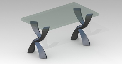 base mesa pinshape tabla muebles 3d print model - Mito3D