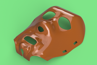 real halloween mask v01 magic ritual sport 3d-print cnc pinshape art design sculpture wood carving woodcarving milling engraving capacity evil spirits man character theater emotion theatrical sad smiling carnival facial decor decoration masquerade comedy tragedy dramaturgy drama disguise laugh face magical 3d print model - Mito3D