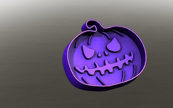 utters halloween 8 pcs pinshape cutterscut pumpkin ghost cast haloween cutters halloweencutters 3d print model - Mito3D