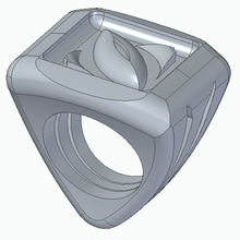 anello occhio pinshape anelli gioielli 3d print model - Mito3D