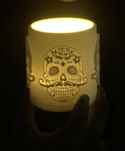 dia los muertos coppa pinshape de candela titolare tazza 3d print model - Mito3D