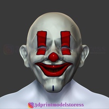sbires dark knight clown joker masque costume casque pinshape halloween horreur mercenaires cosplay comic jouet batman 2019 film 3d print model - Mito3D