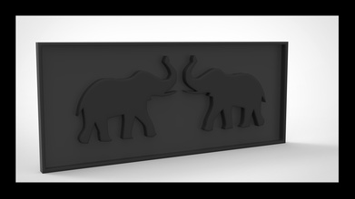 3d Modell pinshape Wand Kunst desing 3dmodels solidwork 3dprinter 3d print model - Mito3D